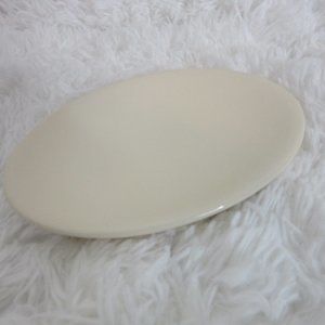 Crate and Barrel Ceramic Soap Dish Vintage Off White Kitchen Bathroom Sink